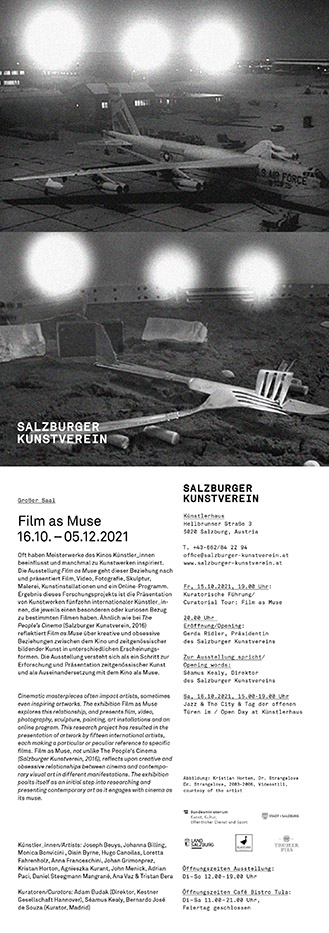 Artists: Joseph Beuys, Johanna Billing, Monica Bonvicini , Oisin Byrne, Hugo Canoilas, Loretta Fahrenholz, Anna Franceschini, Johan Grimonprez, Kristan Horton, Agnieszka Kurant, John Menick, Adrian Paci, Daniel Steegmann Mangrané, Ana Vaz & Tristan Bera